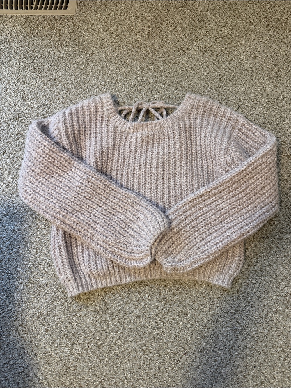 Gentle Fawn Chunky Crewneck Sweater in Light Taupe